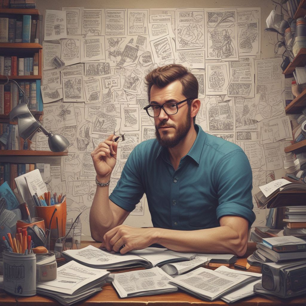 an individual brainstorming ideas for a side hustle